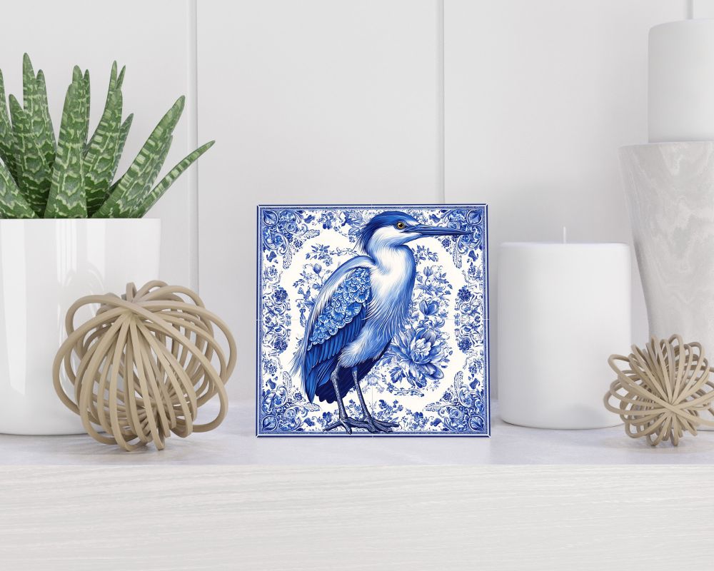 Tegel 15X15 Cm Met Delfts Blauw Cadeau Decoratie | Tegeltjes Met Tekst | Tegeltjes Met Spreuken | Collega | Oma | Opa | Pensioen | Mama | Papa | Vriend Tegel 15x15 cm Delfts blauw