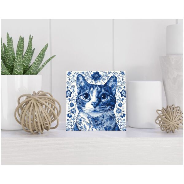 Tegel 15x15 cm Delfts blauw