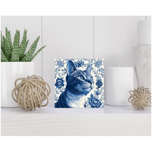 Tegel 15x15 cm Delfts blauw