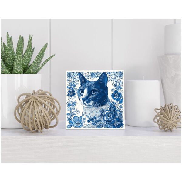 Tegel 15x15 cm Delfts blauw