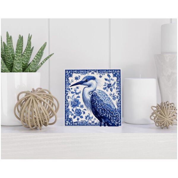 Tegel 15X15 Cm Met Delfts Blauw Cadeau Decoratie | Tegeltjes Met Tekst | Tegeltjes Met Spreuken | Collega | Oma | Opa | Pensioen | Mama | Papa | Vriend Tegel 15x15 cm Delfts blauw