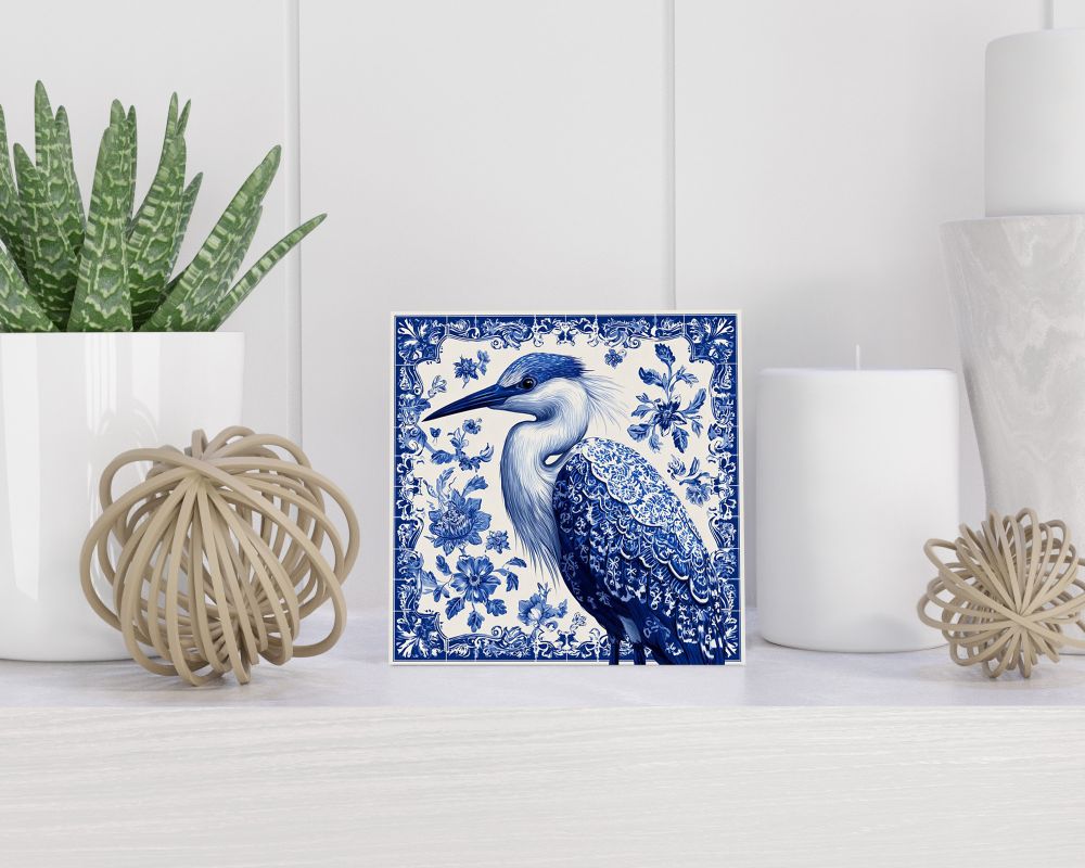 Tegel 15X15 Cm Met Delfts Blauw Cadeau Decoratie | Tegeltjes Met Tekst | Tegeltjes Met Spreuken | Collega | Oma | Opa | Pensioen | Mama | Papa | Vriend Tegel 15x15 cm Delfts blauw