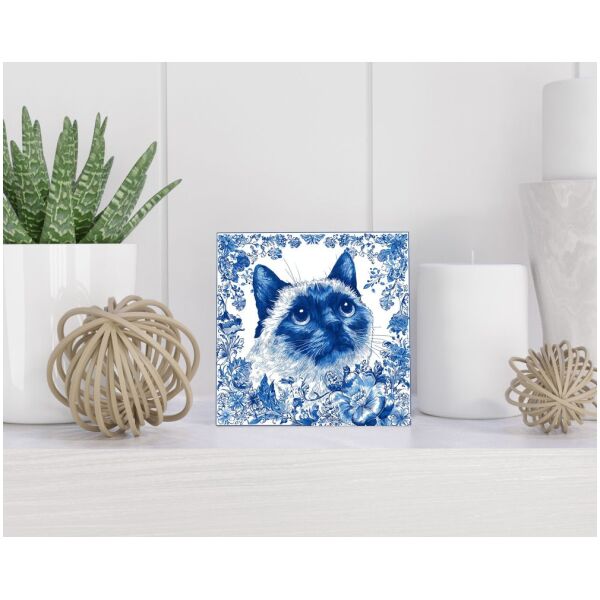 Tegel 15x15 cm Delfts blauw