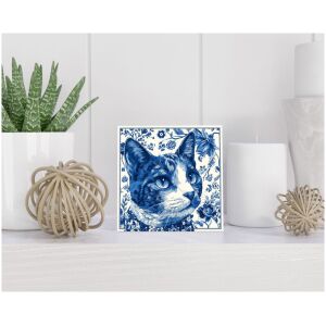 Tegel 15x15 cm Delfts blauw