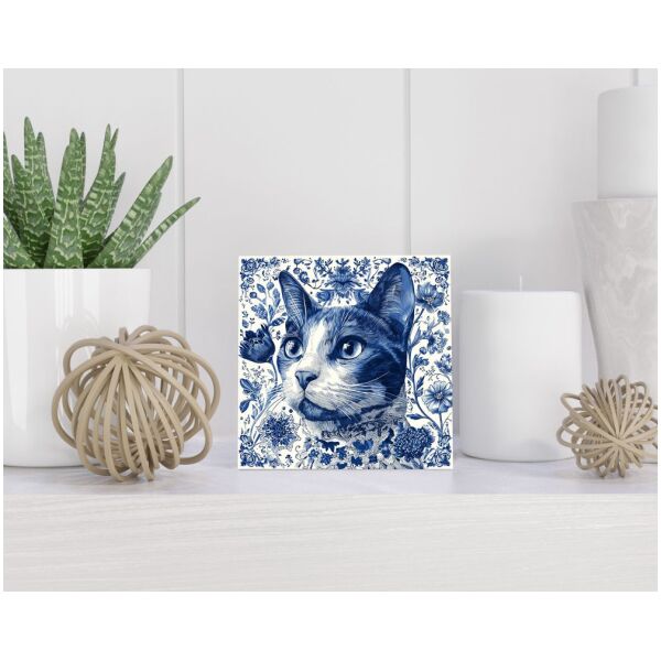 Tegel 15x15 cm Delfts blauw