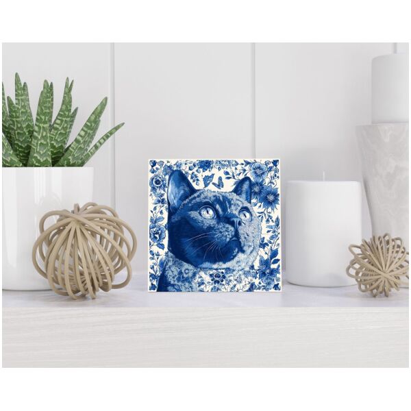 Tegel 15x15 cm Delfts blauw