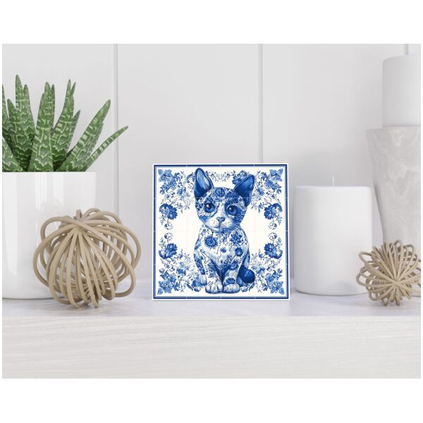 Tegel 15x15 cm Delfts blauw