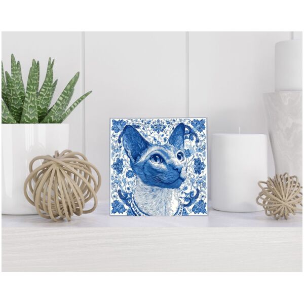 Tegel 15x15 cm Delfts blauw