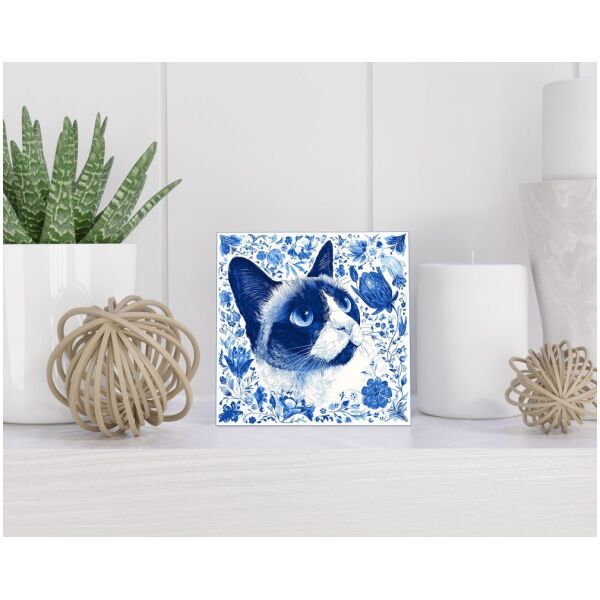 Tegel 15x15 cm Delfts blauw