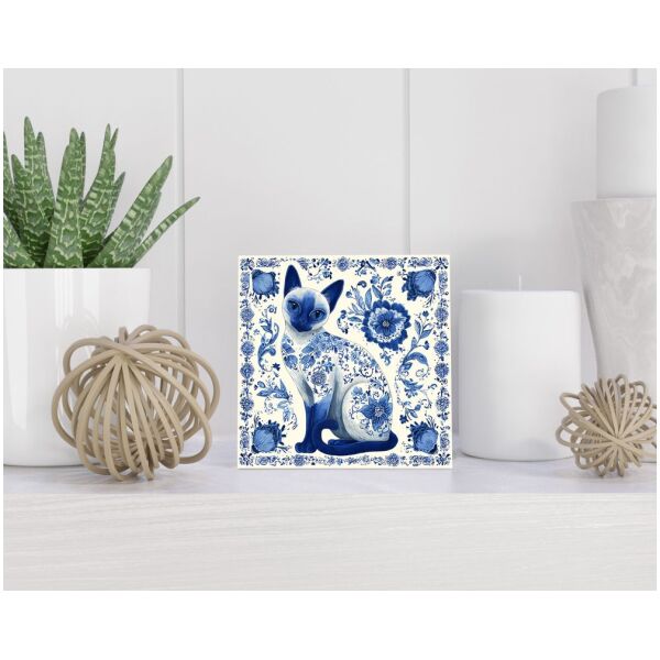 Tegel 15x15 cm Delfts blauw