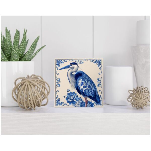 Tegel 15X15 Cm Met Delfts Blauw Cadeau Decoratie | Tegeltjes Met Tekst | Tegeltjes Met Spreuken | Collega | Oma | Opa | Pensioen | Mama | Papa | Vriend Tegel 15x15 cm Delfts blauw