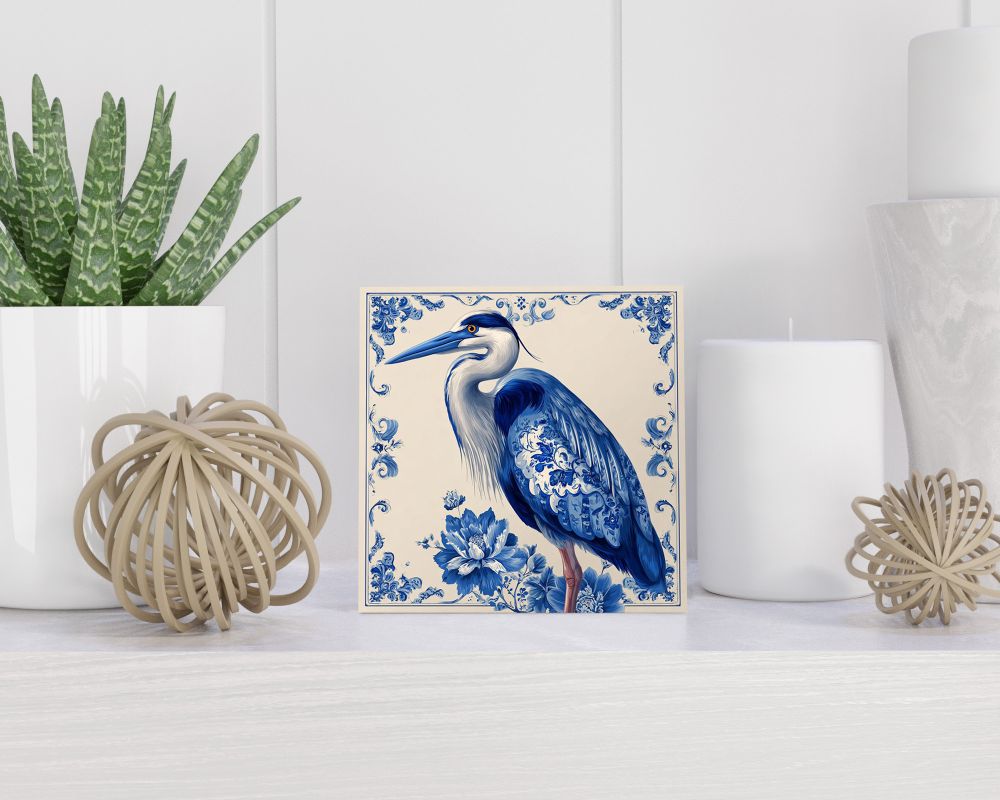 Tegel 15X15 Cm Met Delfts Blauw Cadeau Decoratie | Tegeltjes Met Tekst | Tegeltjes Met Spreuken | Collega | Oma | Opa | Pensioen | Mama | Papa | Vriend Tegel 15x15 cm Delfts blauw