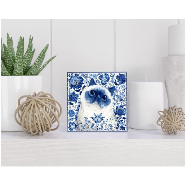 Tegel 15x15 cm Delfts blauw