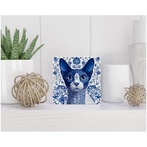 Tegel 15x15 cm Delfts blauw