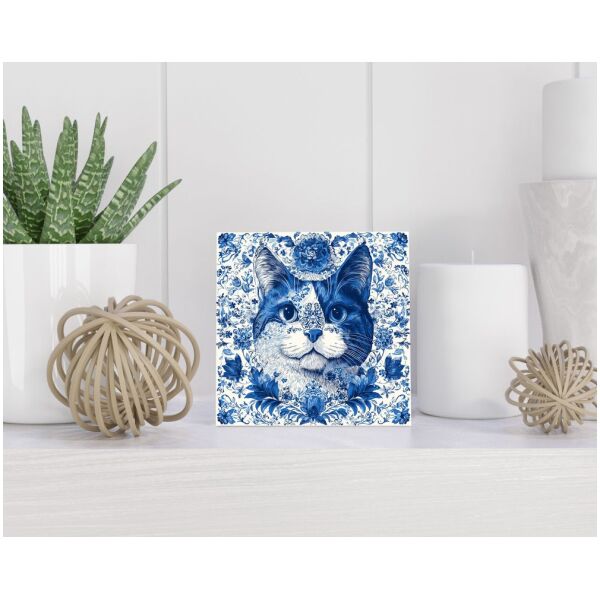 Tegel 15x15 cm Delfts blauw