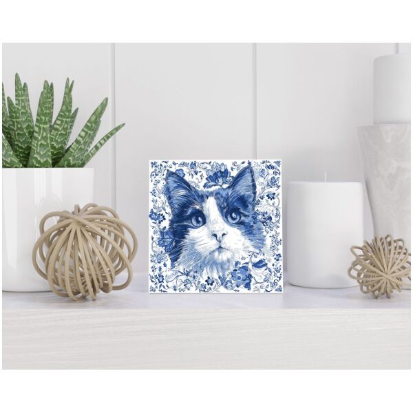 Tegel 15x15 cm Delfts blauw