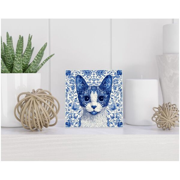 Tegel 15x15 cm Delfts blauw