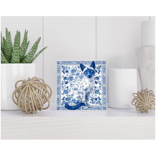 Tegel 15x15 cm Delfts blauw