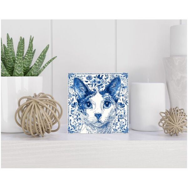 Tegel 15x15 cm Delfts blauw