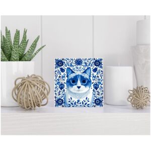 Tegel 15x15 cm Delfts blauw