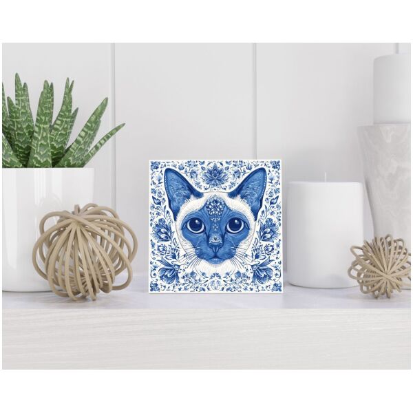 Tegel 15x15 cm Delfts blauw