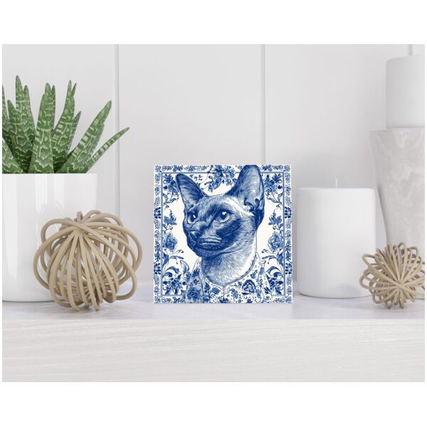 Tegel 15x15 cm Delfts blauw