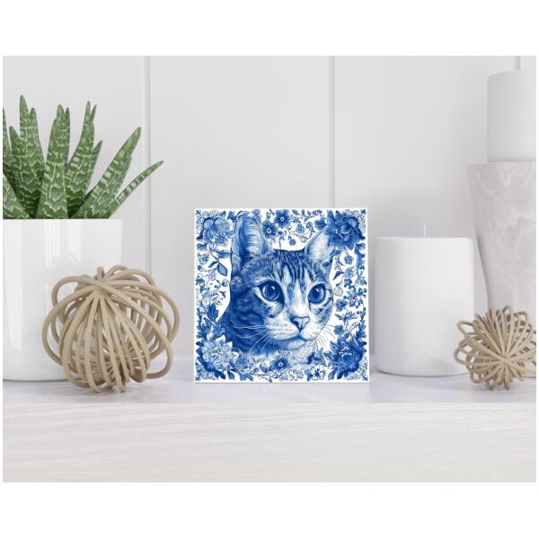 Tegel 15x15 cm Delfts blauw