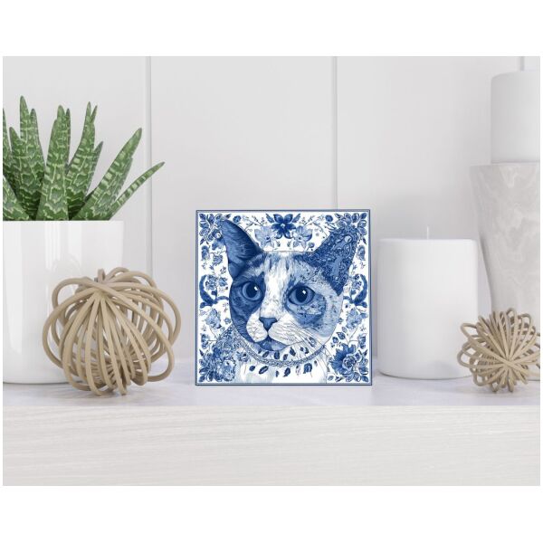 Tegel 15x15 cm Delfts blauw