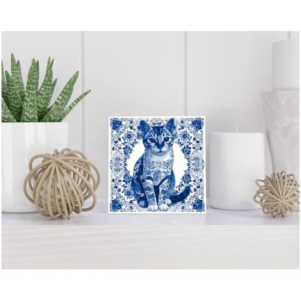 Tegel 15x15 cm Delfts blauw