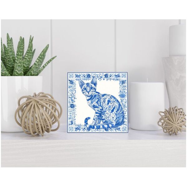 Tegel 15x15 cm Delfts blauw