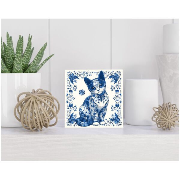 Tegel 15x15 cm Delfts blauw