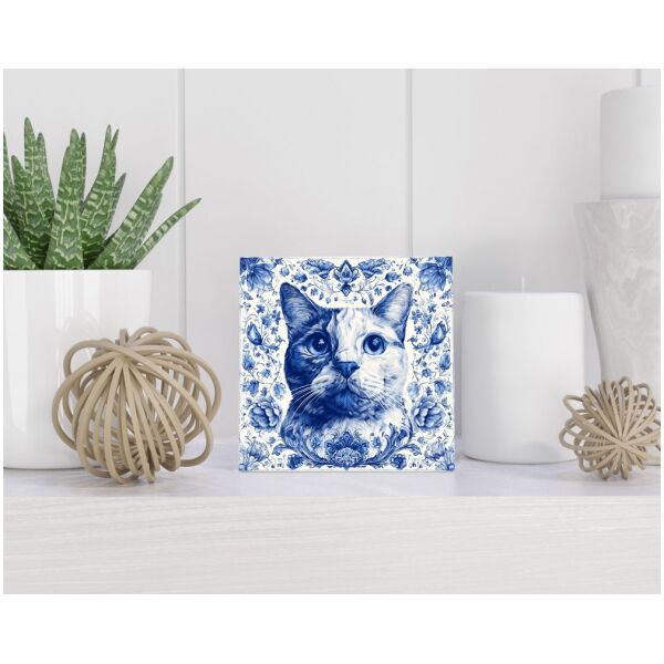 Tegel 15x15 cm Delfts blauw