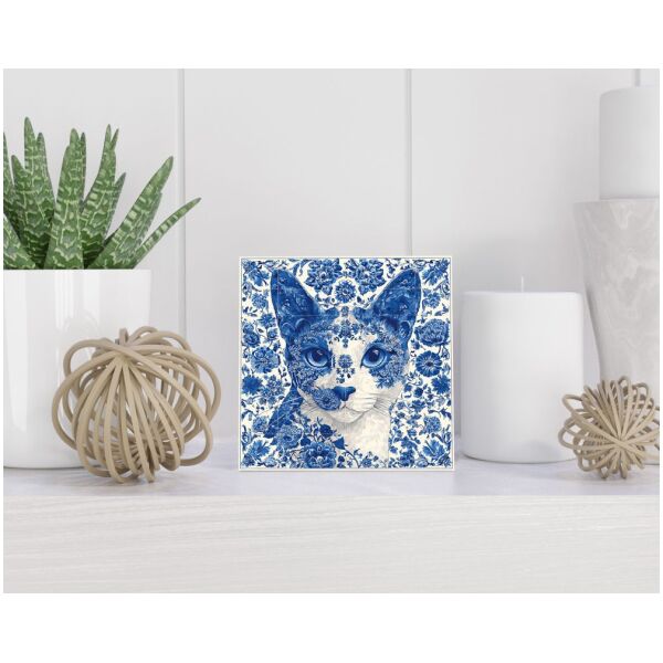 Tegel 15x15 cm Delfts blauw