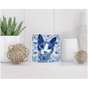 Tegel 15x15 cm Delfts blauw