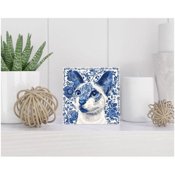 Tegel 15x15 cm Delfts blauw