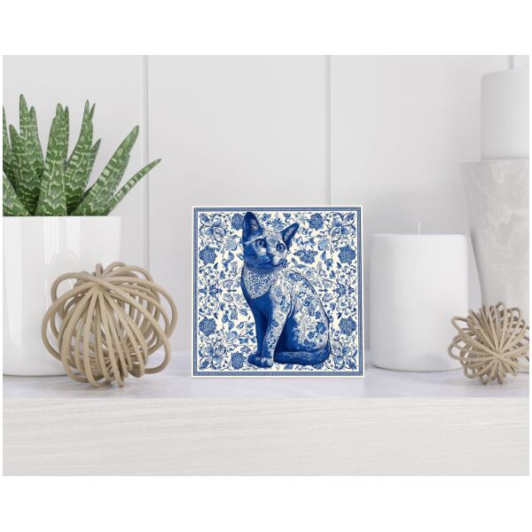 Tegel 15x15 cm Delfts blauw