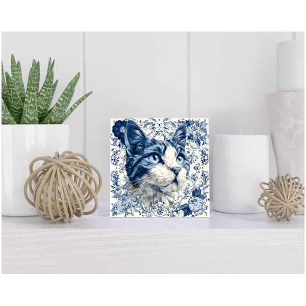 Tegel 15x15 cm Delfts blauw