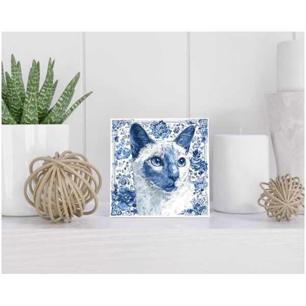 Tegel 15x15 cm Delfts blauw