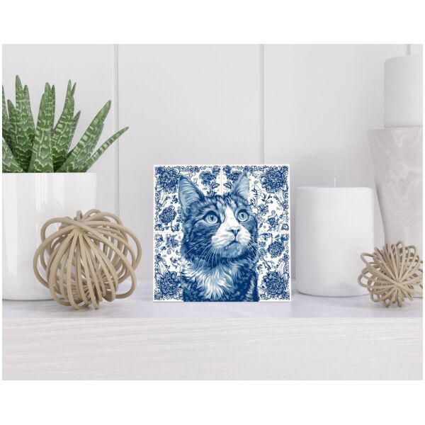 Tegel 15x15 cm Delfts blauw