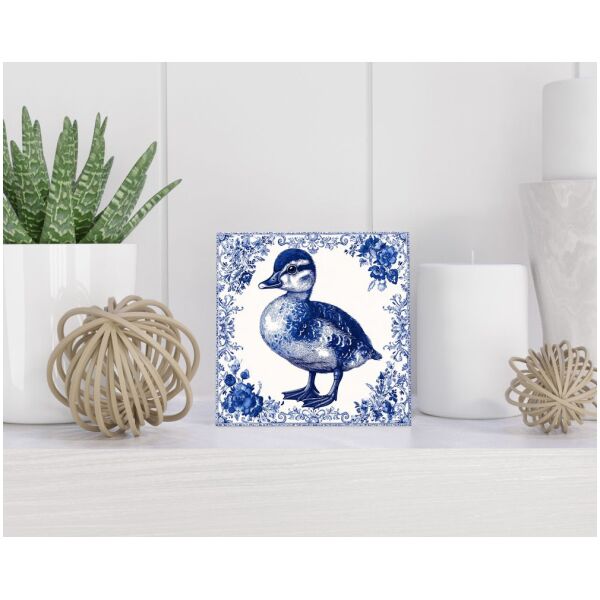 Tegel 15x15 cm Delfts blauw