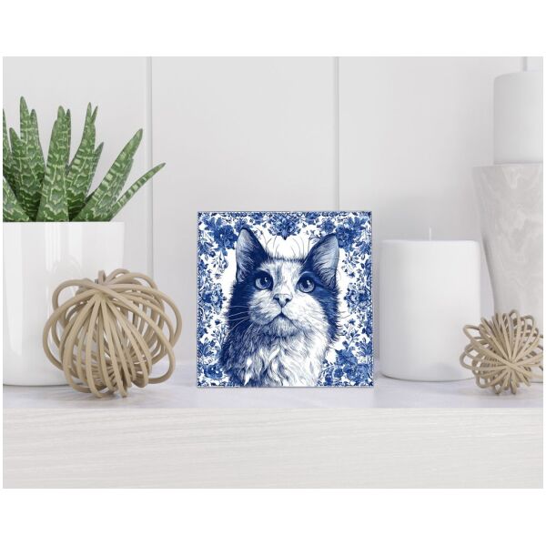 Tegel 15x15 cm Delfts blauw