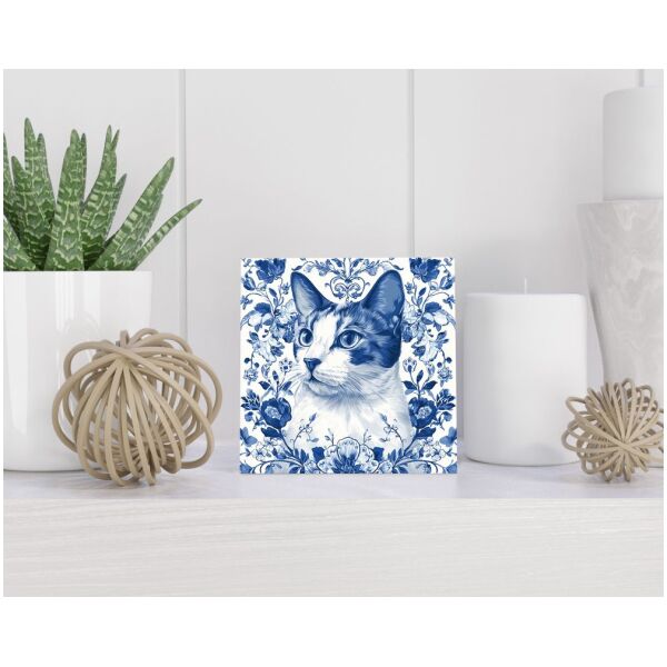 Tegel 15x15 cm Delfts blauw