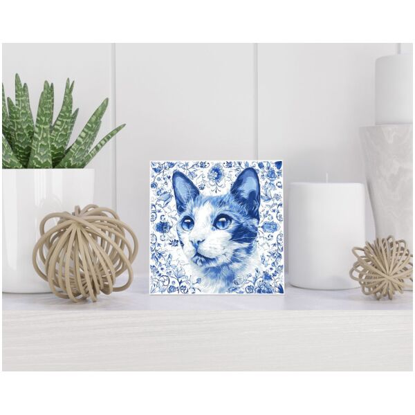 Tegel 15x15 cm Delfts blauw