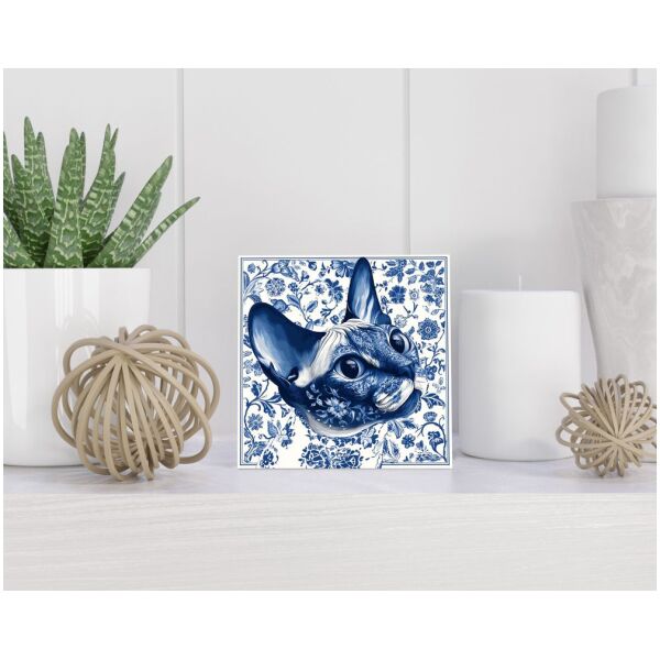 Tegel 15x15 cm Delfts blauw