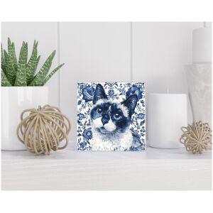 Tegel 15x15 cm Delfts blauw