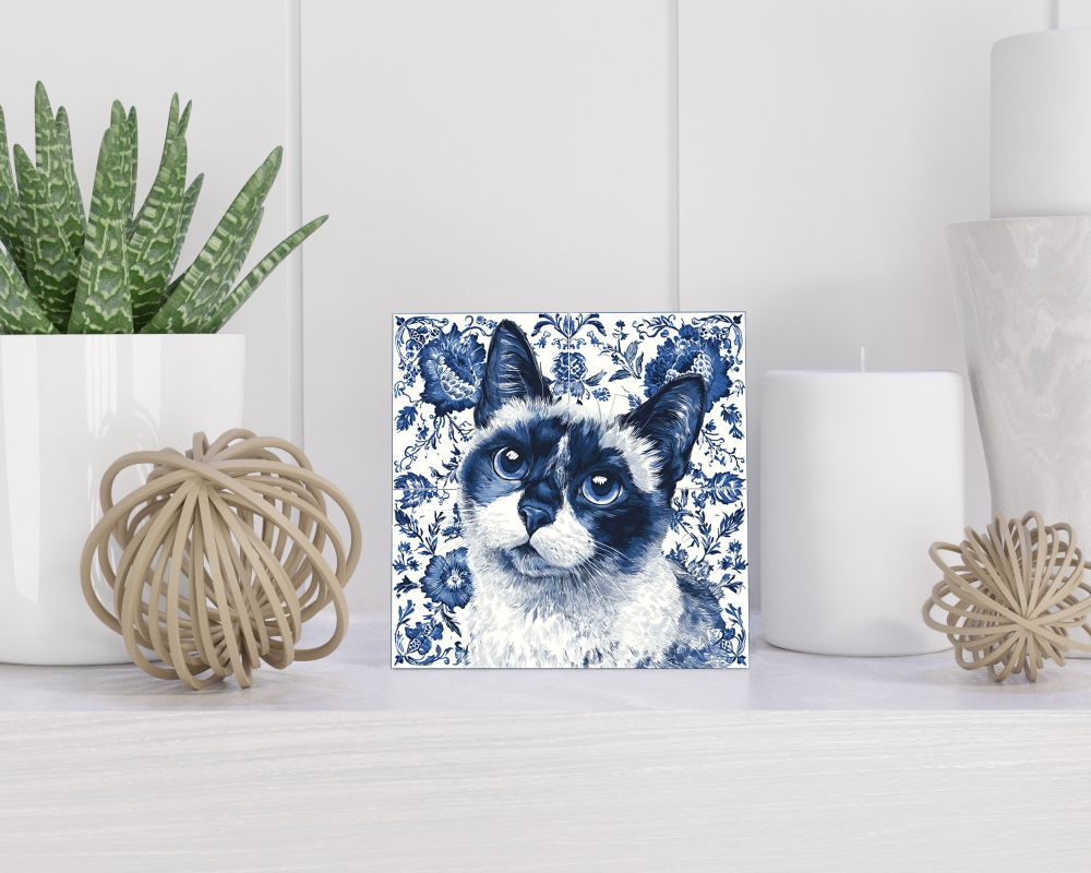 Tegel 15X15 Cm Met Delfts Blauw Cadeau Decoratie | Tegeltjes Met Tekst | Tegeltjes Met Spreuken | Collega | Oma | Opa | Pensioen | Mama | Papa | Vriend Tegel 15x15 cm Delfts blauw