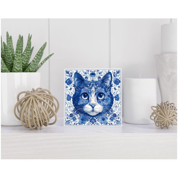 Tegel 15x15 cm Delfts blauw