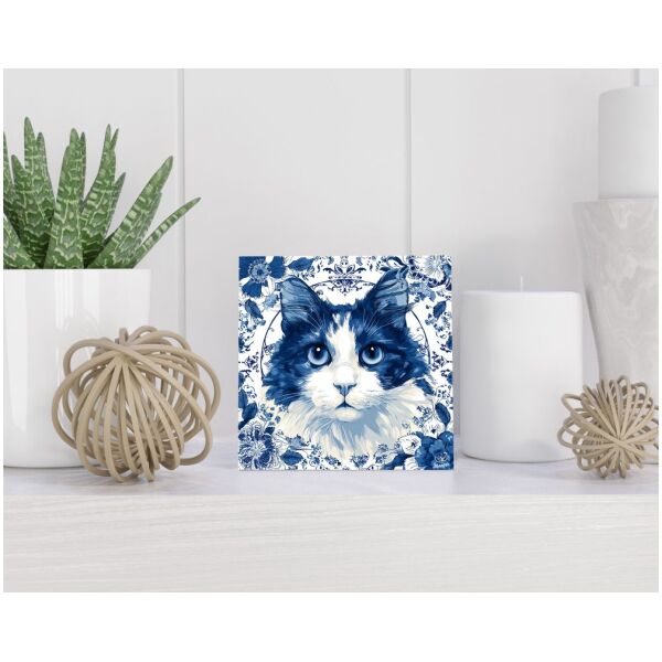 Tegel 15x15 cm Delfts blauw