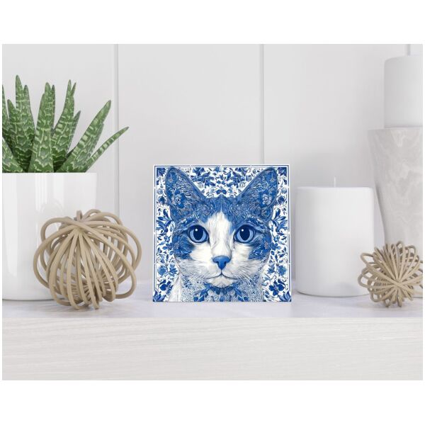 Tegel 15x15 cm Delfts blauw