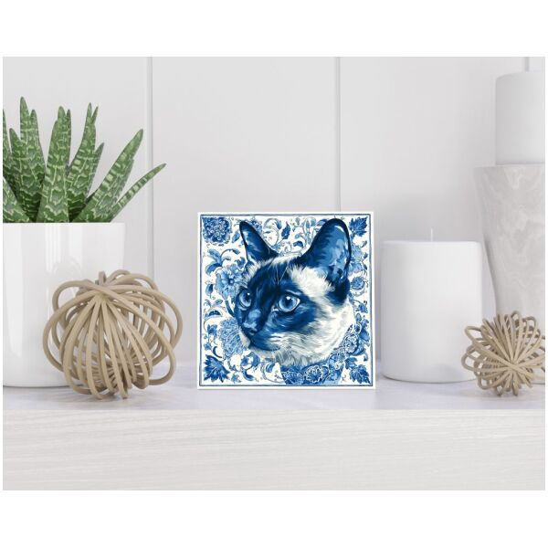 Tegel 15x15 cm Delfts blauw